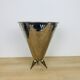80s design ice bucket in chrome and brass