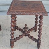 Pair of English oak bedside tables