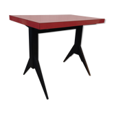 Table bistrot années 50 60 pieds compas