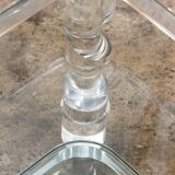 Table basse française Lucite et verre Maison Roméo, années 1970