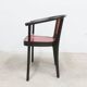 Baumann Diese table and 6 armchairs, Pagnon Pelhaître design, Wenge and red color,