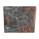 school poster mdi 1964 the seine and its tributaries /coast of France