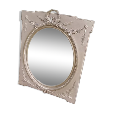 Trumeau Miroir de style Louis XVI 90x74