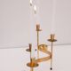 Mid-century modern metal candlesticks by Gunnar Ander for Ystad-Metall, Sweden, 1960s