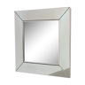 Vintage chrome mirror Cidue elementi d'arredo square 1970s Italy