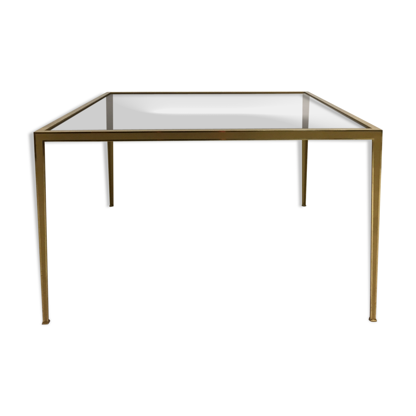 Table basse en laiton de Deutsche Werkstätten