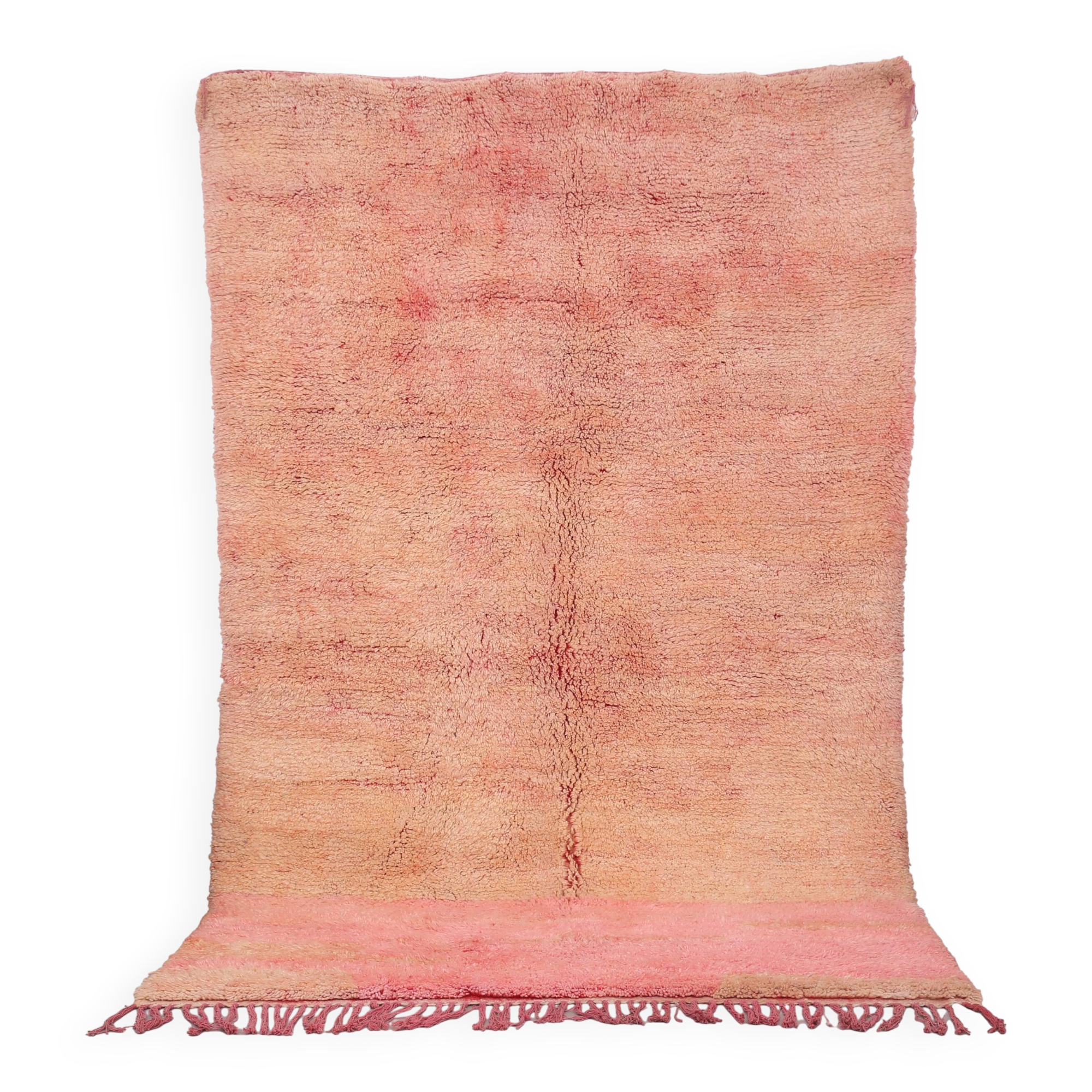 Peach Vintage Moroccan Rug 169 x 285 cm - Berber Wool Rug - Handmade Rug