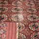Tapis ancien Boukhara Turkmène : 0.95 x 1.10 Mètres