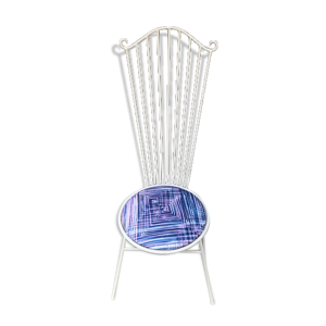 Chaise de jardin en fer forgé