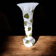 Baccarat Opaline Vase XXL Grape Decoration 1860 19th Century France