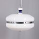 Vintage 1970s white plastic chandelier, Italian design