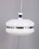 Vintage 1970s white plastic chandelier, Italian design