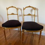 Pair of Louis XVI style flying chairs
