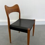 Set of 6 model 71 teak dining chairs by Niels O Møller for JL Møllers 1950s
