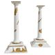 Rare pair of candlesticks designed by Gio Ponti for Ginori.