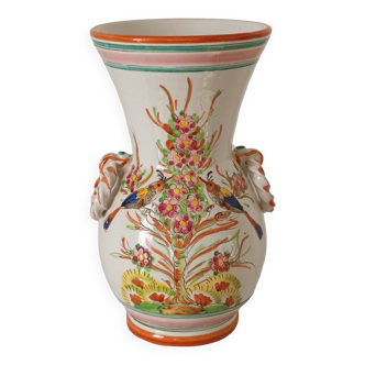 Vase faïence Italie fait main vintage
