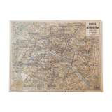 Map of the Paris Metro in 1920