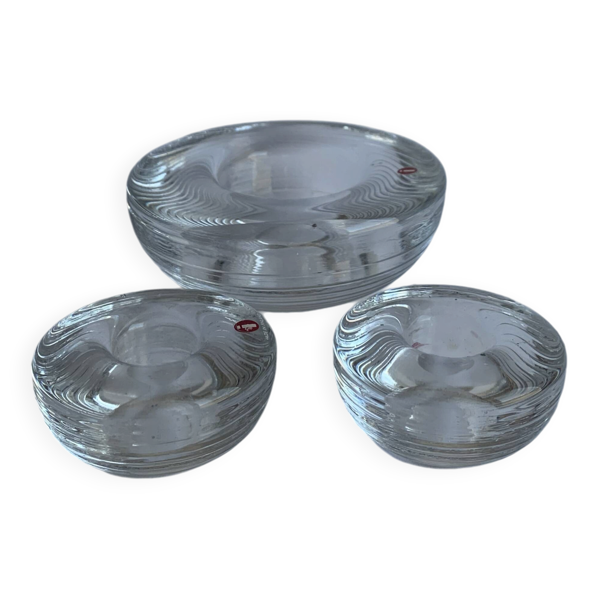 Ensemble de 3 porte-bougies Maaru – Iittala Finlande