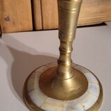 Candlestick with mother-of-pearl