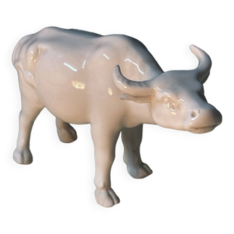 Small porcelain bull