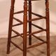 19th-century elm bar stool
