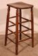 19th-century elm bar stool