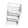 White rattan shelf cabinet
