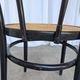 Mid-Century Thonet Style Dining Chair / Black Bentwood & Cane Seat Vintage