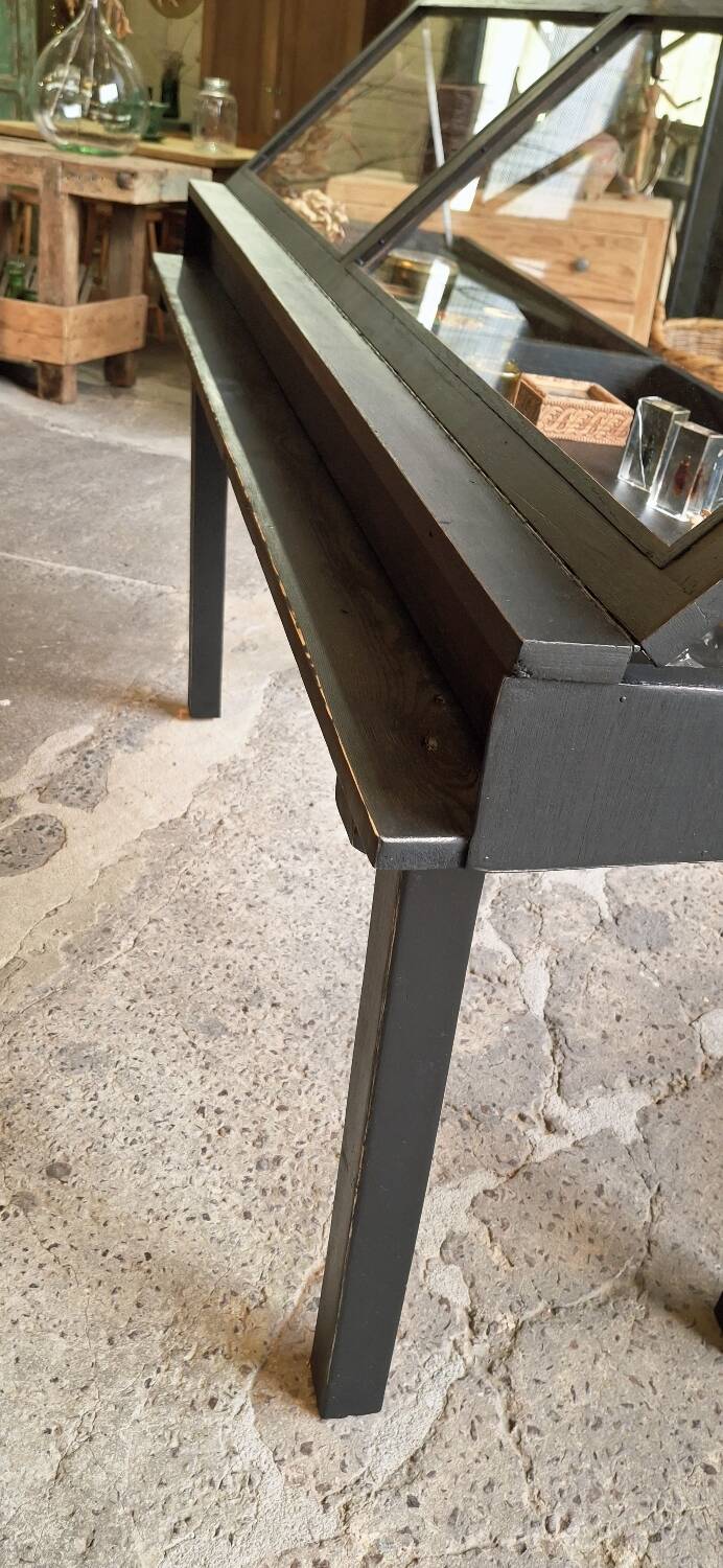 Antique display cabinet on legs