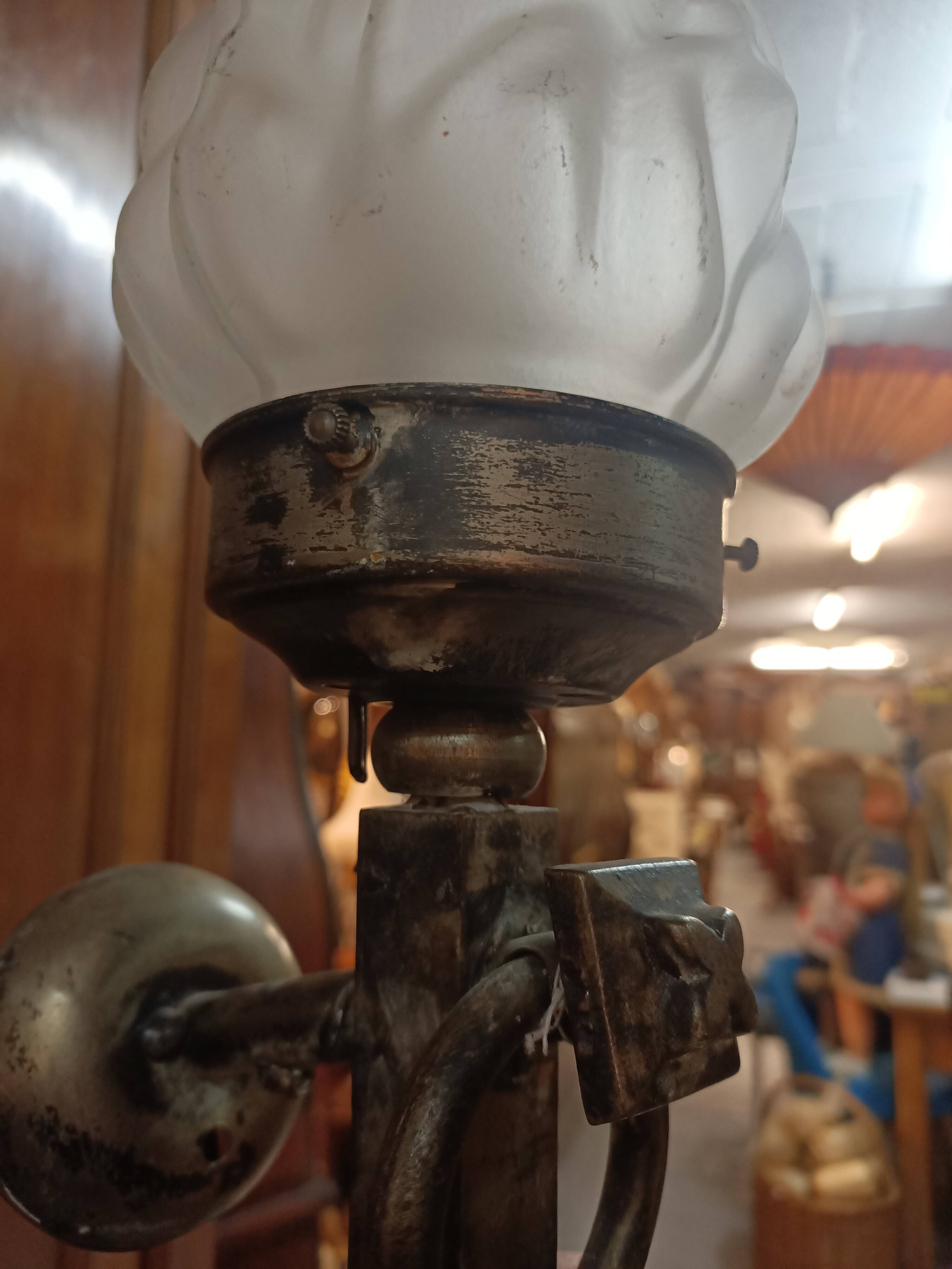 Fire lamp wall light