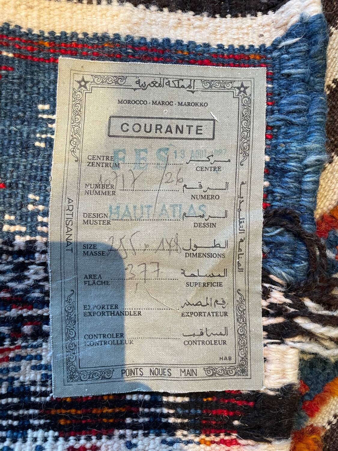 Vintage Moroccan Berber High Atlas Rug