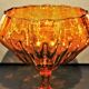 Large orange Bohemian crystal candy maker