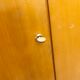 Scandinavian wardrobe 1960 honey color 4 doors L 205 cm