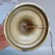 Ancient brass lamp with its youthd shade motifs farm animals