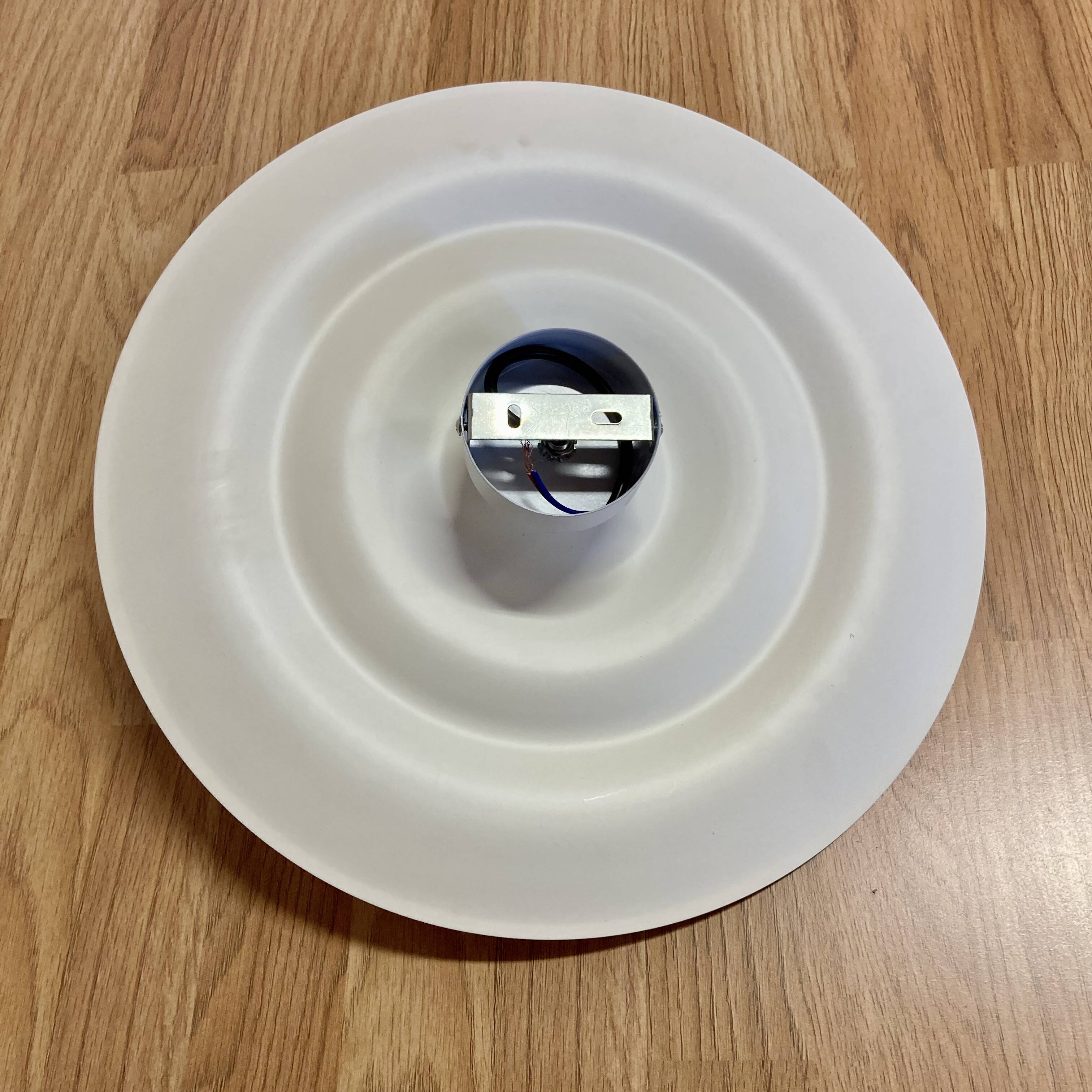 Large Scandinavian design metal wall light.