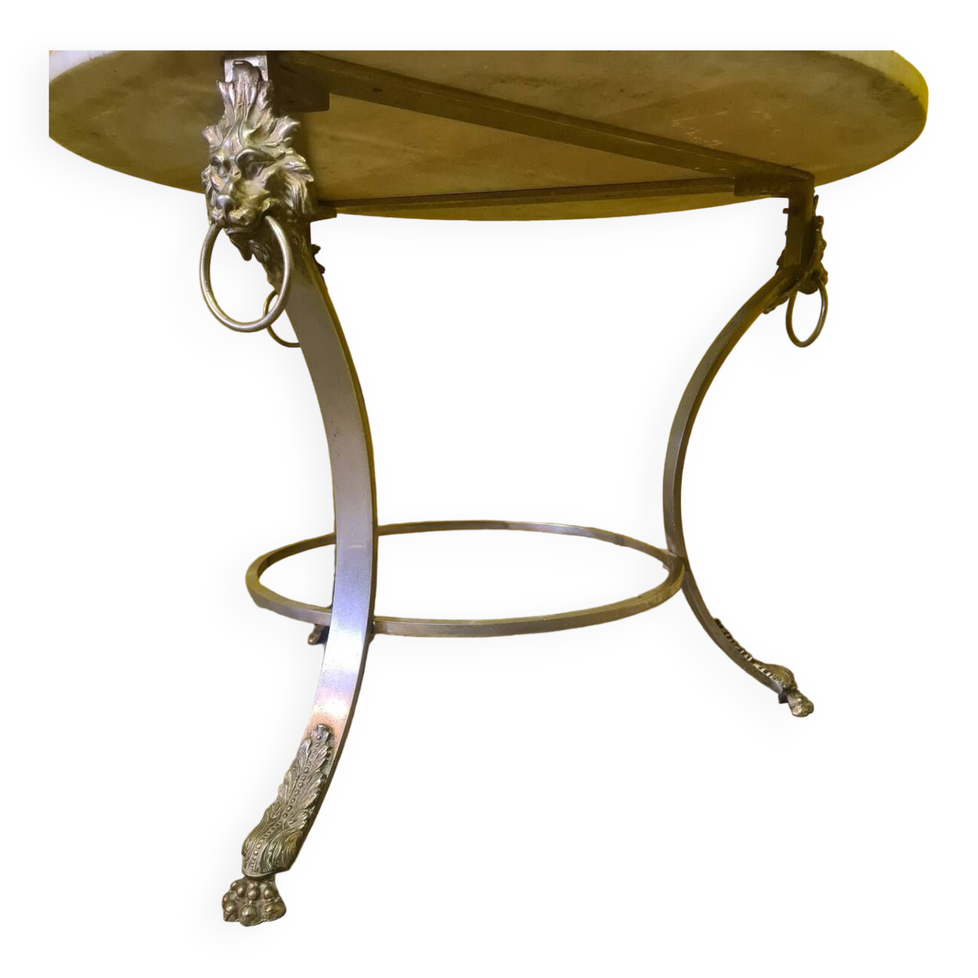Coffee table with marble top from the 1950s/60s