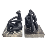 Pair of Hamangia sculptures, the Thinkers of Cernavoda, 12 cm