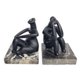 Pair of Hamangia sculptures, the Thinkers of Cernavoda, 12 cm