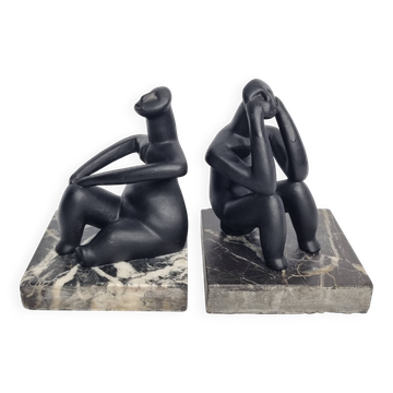 Pair of Hamangia sculptures, the Thinkers of Cernavoda, 12 cm