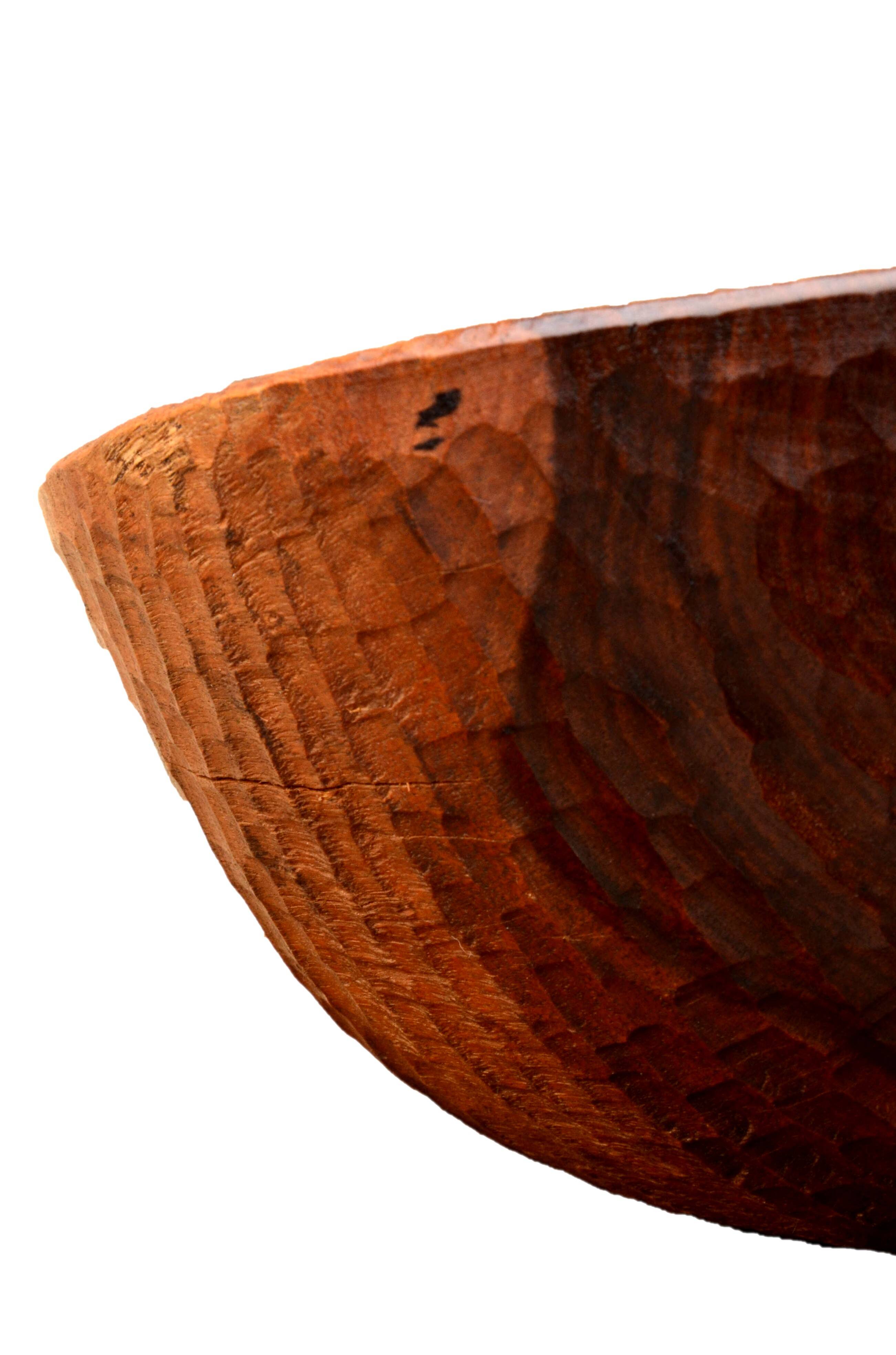 Wooden artisanal bowl