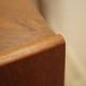 Danish teak corner display cabinet on tapered legs, 1960s