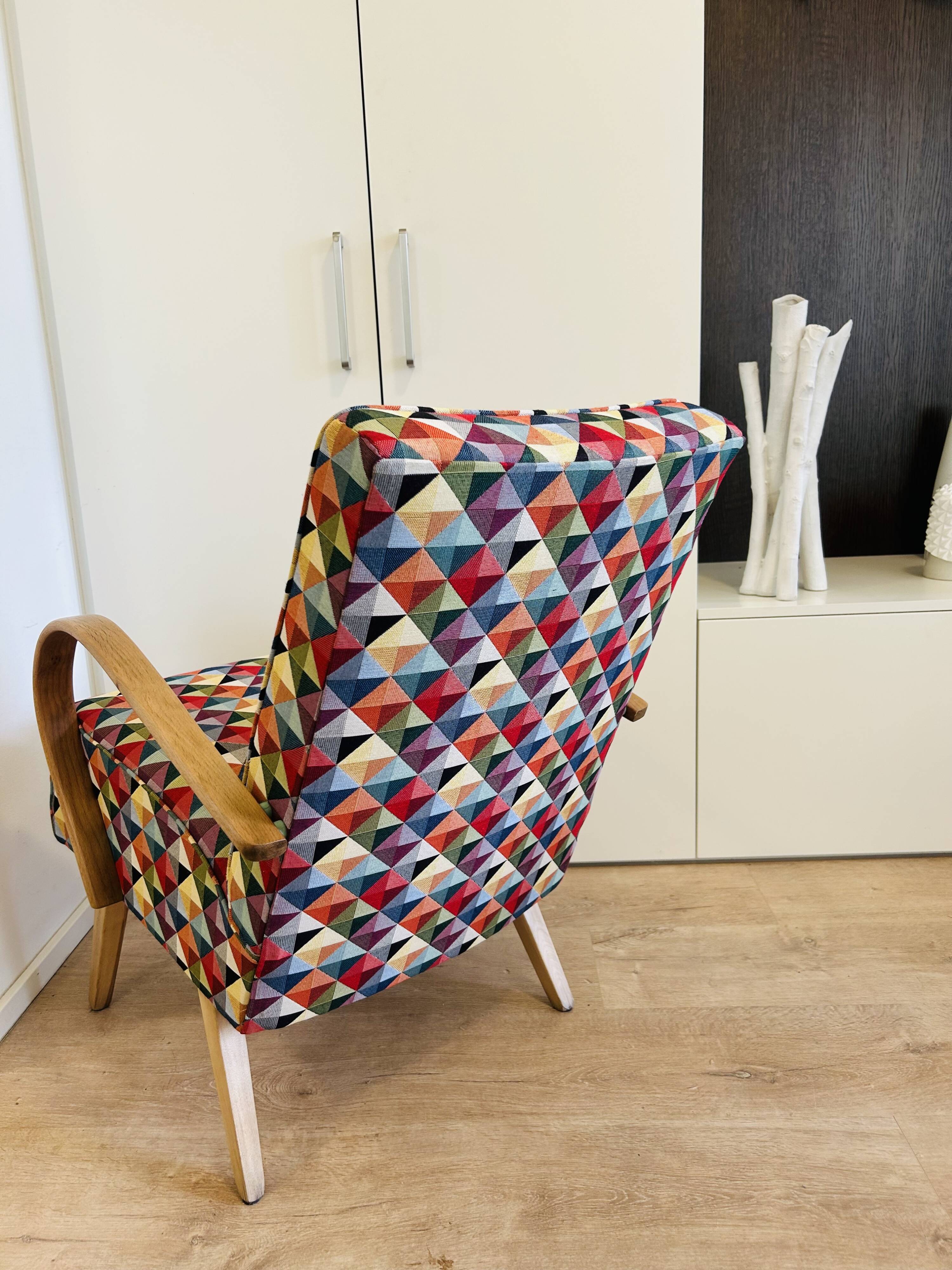 Lounge Arm Chai by Jaroslav Šmidek for Ton, Czechoslovakia 1960’s