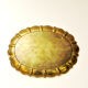 Swedish oval brass plate/tray by Lars Holmström, Arvika 1950s