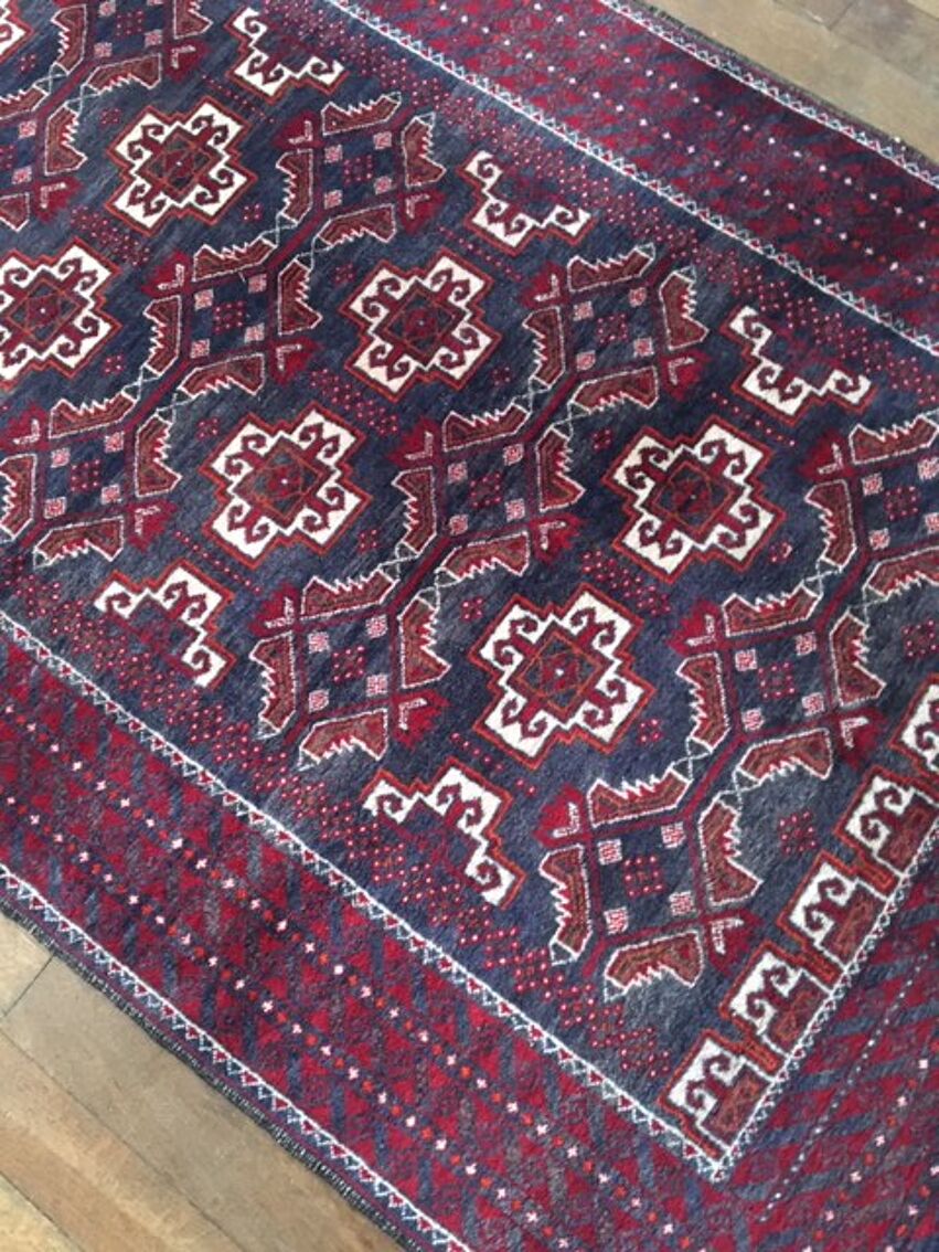 ANCIEN TAPIS BELOUTCHE (Afghanistan) de prière en laine …