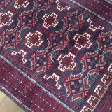 Ancient Beloutch carpet pure hand knotted wool - 197x104cm