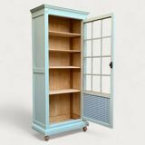 Antique celadon glass Parisian wardrobe H162