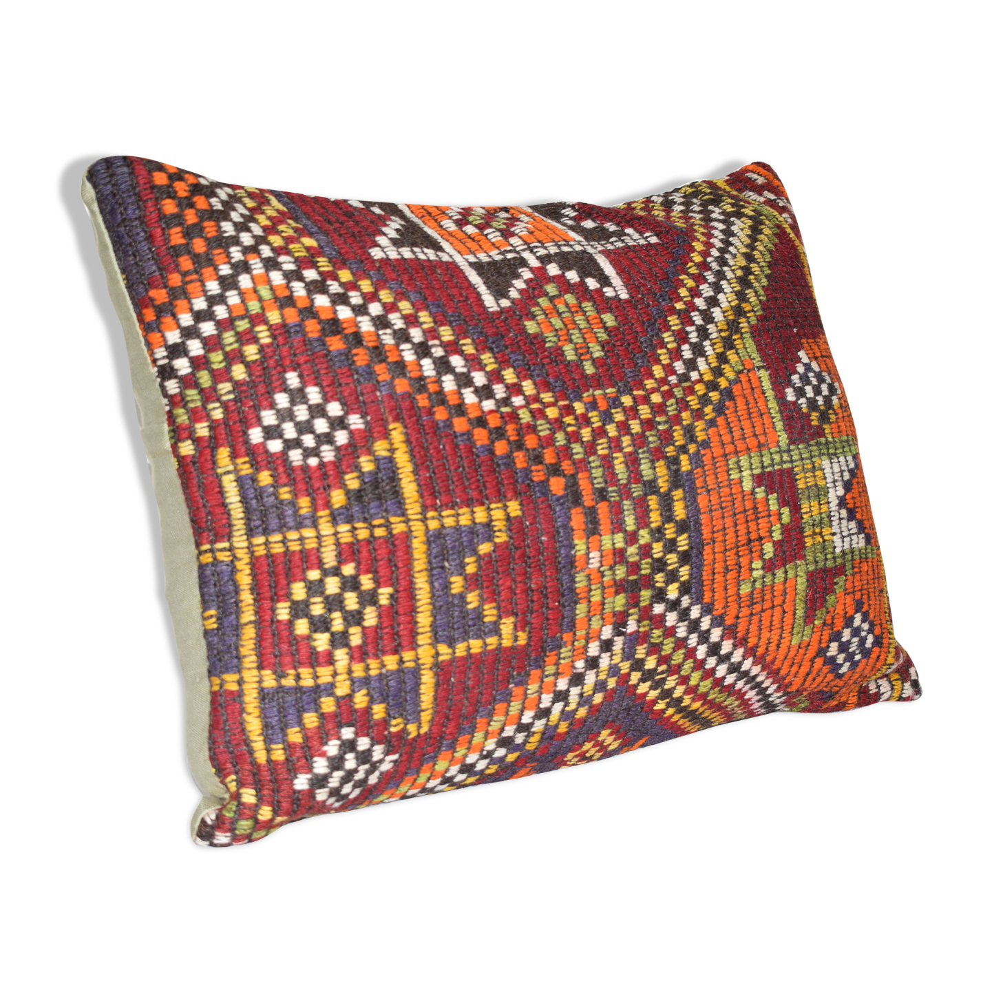 Vintage Anatolian Turkish cushion cover Jajim Kilim AK582