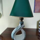 Vintage green ceramic lamp