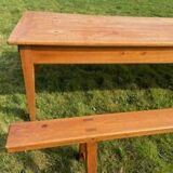 Farmhouse table and 2 benches