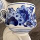 Vintage Dutch Delft Blue earthenware service for 5 cups and saucers.